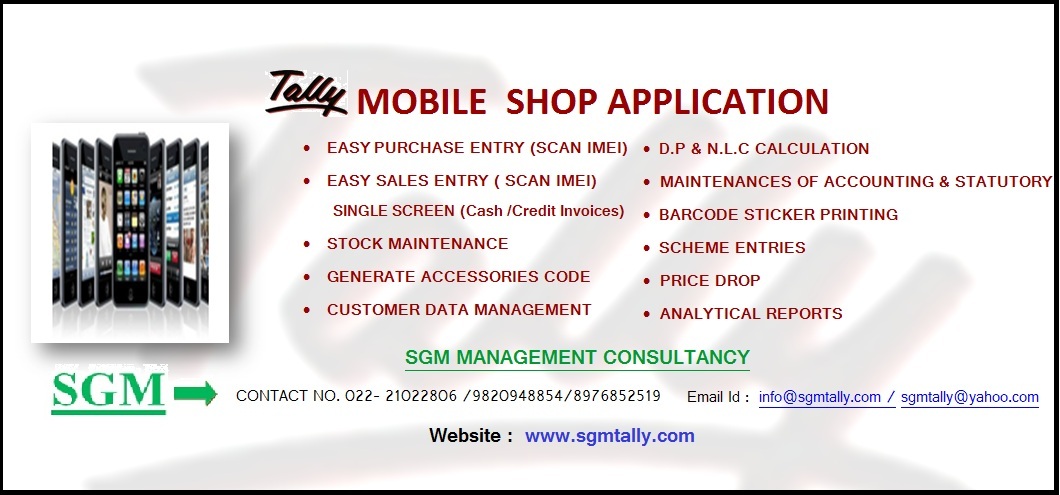 Tally Mobile Shop Application